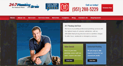 Desktop Screenshot of 24-7plumbinganddrain.com